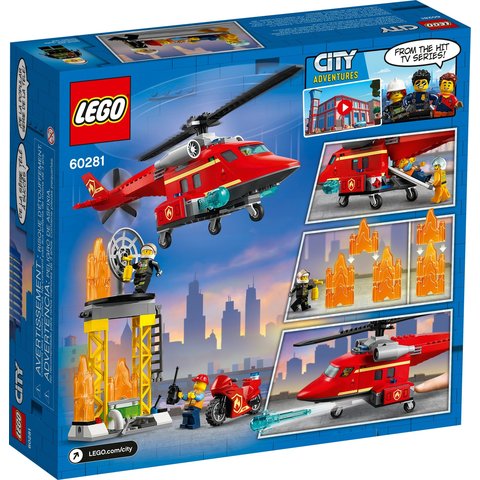 Конструктор LEGO City Пожежний рятувальний гелікоптер (60281) Прев'ю 1
