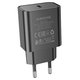 Сетевое зарядное устройство Borofone BA71A, 20 Вт, черный, 1 порт, #6974443387957 Превью 1