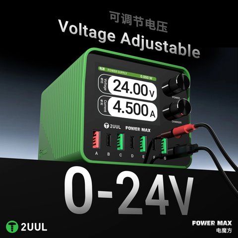 Мережевий зарядний пристрій 2UUL PC01, 200 Вт, Quick Charge, Power Delivery (PD), з безпровідною зарядкою, 7 портів Прев'ю 4
