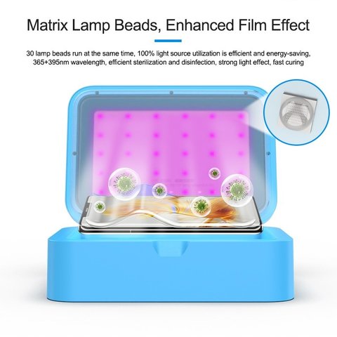 Lámpara ultravioleta Sunshine S-918B SE, LED, de vacío, adecuado para pantallas curvas, (UV-Box) Vista previa  3