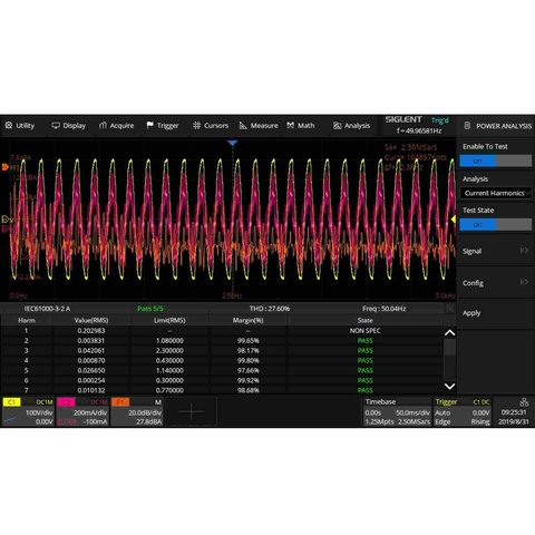 SIGLENT SDS2000HD-PA Power Analysis Software Preview 1