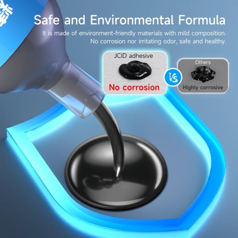 Glue JCID TP-010B, (polyurethane, black, quick drying, for gluing back covers, for display frames, 10 ml) Preview 8