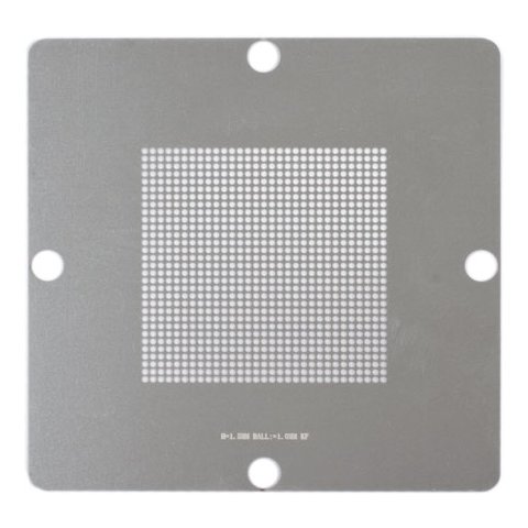 Plantilla BGA universal para conjuntos para reballing BGA ACHI 56, LP-37; mesa para reballing BGA ACHI Reballing Stand, diámetro 1.0 mm, paso 1.5 mm Vista previa  1