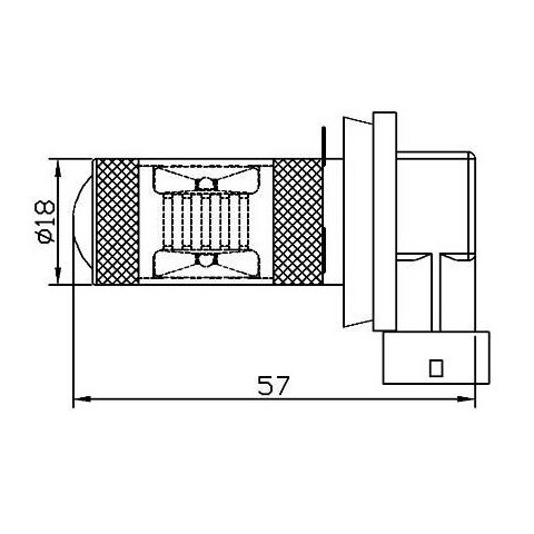 Bombilla LED para luz de niebla UP-7G-H8WB-30W (luz blanca, 12-24 V) Vista previa  1