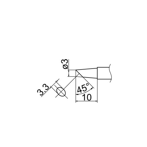Punta de repuesto para cautín HAKKO T12-BC3 Vista previa  4