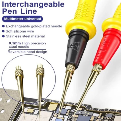 Sonda de prueba para multímetro Mechanic RP15, aguja fina, 1000V, 20A Vista previa  1