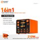 Adaptador de red Amaoe POW-1, 210 W, Quick Charge, Power Delivery (PD), con cargador inalámbrico, 14 puertos Vista previa  1