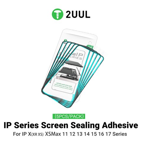 Etiqueta de pantalla 2UUL SA17P puede usarse con Apple iPhone 17 Pro, 5 uds., adhesive Vista previa  1