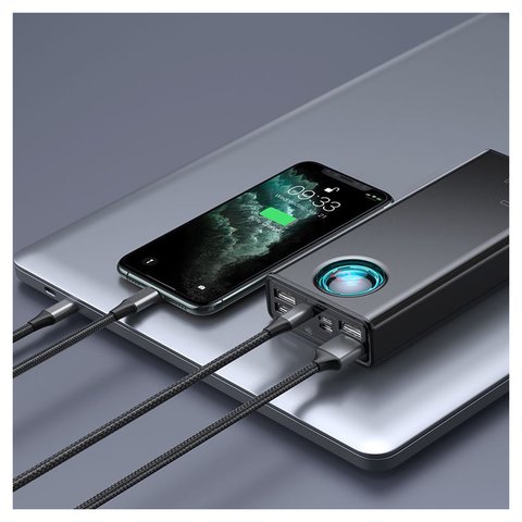 Power bank Baseus Amblight, 30000 мАч, 65 Вт, черный, Power Delivery (PD), #PPLG-A01 Превью 1