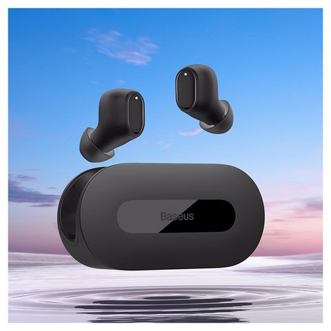 Гарнитура Baseus Bowie EZ10, беспроводная, черная, с зарядным кейсом, c кабелем, #A00054300116-Z1 Превью 4