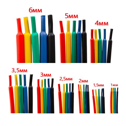 Термозбіжна трубка, 1 м, 1,0 мм, червона Прев'ю 1