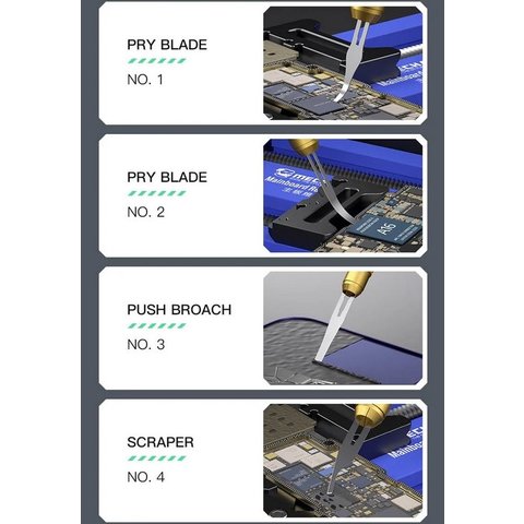 Лезо скальпеля Mechanic 008, для мікросхем, 8 in 1 Прев'ю 2