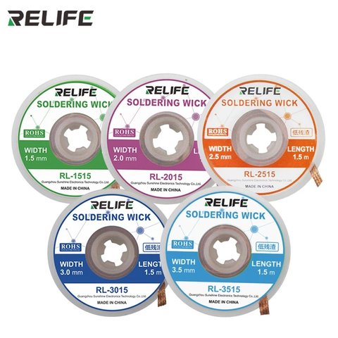 Стрічка для випаювання RELIFE RL-3015, (Ш) 3,0 мм, (Д) 1,5 м Прев'ю 1