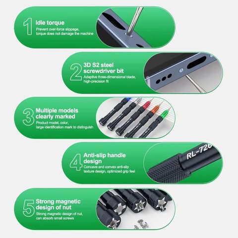 Отвертка крестовая RELIFE RL-726 3D/+1.5, Phillips Превью 6