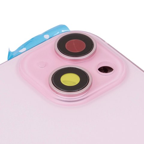 Корпус для iPhone 15 Plus, рожевий, з тримачем SIM-карти, з боковими кнопками, Original (PRC), EU version Прев'ю 1