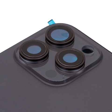 Корпус для iPhone 15 Pro Max, чорний, з тримачем SIM-карти, з боковими кнопками, Original (PRC), EU Version, black titanium Прев'ю 1