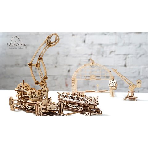 Механический 3D-пазл UGEARS Манипулятор на рельсах Превью 6